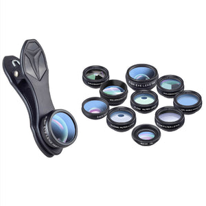 Sharp-Shot™ - Photography Lens Kit for Apple & Android (10 Pieces)